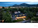 Modern home with mountain views and city backdrop at 2122 Goss E Cir, Boulder, CO 80302