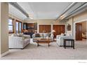 Spacious living room with hardwood floors and exposed ductwork at 2245 Blake St # L M N, Denver, CO 80205