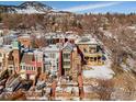 Aerial view of property and surrounding neighborhood at 487 Pearl St, Boulder, CO 80302