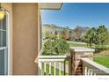 Balcony view of residential neighborhood and mountain backdrop at 985 Laramie Blvd # C, Boulder, CO 80304