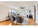 Spacious living room with hardwood floors and ample natural light at 3520 W County Road 8, Berthoud, CO 80513