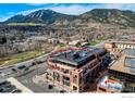 Elevated view of the building and the neighboring community, featuring local geography at 1077 Canyon Blvd # 403, Boulder, CO 80302