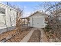 Detached single car garage with driveway access at 2206 Eaton St, Edgewater, CO 80214