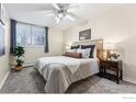 Bright and airy bedroom with a comfortable bed and ample closet space at 2707 Valmont Rd # 102D, Boulder, CO 80304