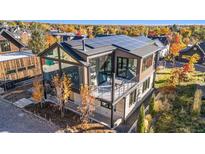 Modern home with solar panels and large deck at 2586 3Rd St, Boulder, CO 80304