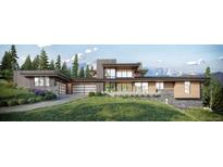 Modern home exterior with mountain views at 1083 Golf Estates Pt, Castle Rock, CO 80108
