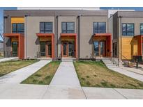 Three townhouses with modern design and landscaping at 1312 N Osceola St, Denver, CO 80204