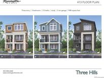 3-story home, 3 bedrooms, 2.5 baths, study, 2 car garage at 14457 Saint, Morrison, CO 80465