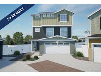 Two-story home with a two-car garage and modern design at , Aurora, CO 80019