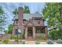 Brick home with classic details and landscaping at 2015 N York St, Denver, CO 80205