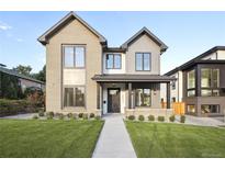 Two-story home with modern design and landscaping at 2504 Zenobia St, Denver, CO 80212