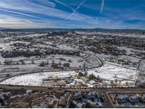 Aerial view of property, showing lot size and surrounding area at 567 Lake Gulch Rd, Castle Rock, CO 80104