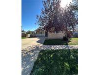 House exterior with landscaping and a tree at 2604 S Dunkirk Ct, Aurora, CO 80013