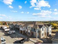 Aerial view of a multi-unit residential building at 18633 Stroh Rd # 1-003, Parker, CO 80134