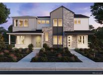 Modern two-story house with stone and siding exterior at 8896 Yellowcress St, Littleton, CO 80125