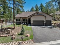 Beautiful two-story home with two-car garage and landscaped yard at 752 Cumberland Rd, Larkspur, CO 80118