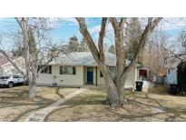 Cute ranch home with a landscaped yard and mature trees at 1852 S Forest St, Denver, CO 80222