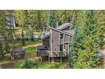 A-frame home with hot tub and wooded setting at 192 Tomahawk Ln, Breckenridge, CO 80424