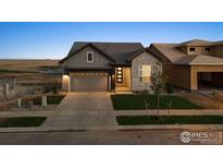 Modern two-story home with stone and siding exterior at 3010 Newfound Lake Rd, Berthoud, CO 80513