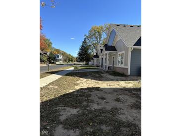 Row of new homes with attractive siding and landscaping at 863 E Harrison St, Martinsville, IN 46151