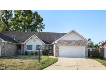 Front view of house with attached garage at 709 Silver Fox Ct, Indianapolis, IN 46217