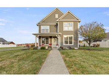 Two-story house with front porch and landscaping at 236 N Liberty Blvd, Mooresville, IN 46158