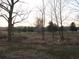 Landscaped backyard with mature trees and grassy areas at 2749 Grey Fox S Dr, Martinsville, IN 46151