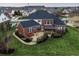 Two-story brick home with large backyard and patio at 2569 Dawn Ridge Dr, Carmel, IN 46074