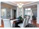 Open concept dining room with views into Gathering room at 2569 Dawn Ridge Dr, Carmel, IN 46074