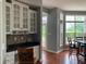 Eat-in kitchen with white cabinets, granite countertops, and stainless steel appliances at 2569 Dawn Ridge Dr, Carmel, IN 46074