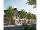 Modern townhouses with landscaped yards and street parking, in a Gathering-friendly neighborhood at 824 N Park Ave, Indianapolis, IN 46202