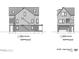 Architectural drawing showing the rear elevation of a home at 824 N Park Ave, Indianapolis, IN 46202