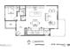 Second floor plan showcasing kitchen, living, and dining areas, plus one bedroom and bath at 824 N Park Ave, Indianapolis, IN 46202