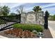 Chatham Ridge community entrance with stone pillars and black gate at 1366 Forest Hills Dr, Westfield, IN 46074