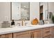 Elegant bathroom featuring double sinks and marble accents at 41 N Rangeline Rd # 2, Carmel, IN 46032