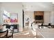 Open living area with hardwood floors and modern decor at 41 N Rangeline Rd # 2, Carmel, IN 46032