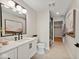 Clean bathroom with white vanity and walk-in shower at 41 N Rangeline Rd # 2, Carmel, IN 46032