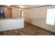 Open concept kitchen with island and dark appliances at 29 Blue Water Dr, Cicero, IN 46034