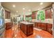 Modern kitchen with stainless steel appliances and granite countertops at 1104 W Greencastle Road, Mooresville, IN 46158