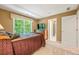 Comfortable bedroom with a double bed and access to a shared bathroom at 1104 W Greencastle Road, Mooresville, IN 46158
