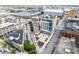 Aerial view of a city neighborhood showing building exteriors and streets at 1 Virginia Ave # 606, Indianapolis, IN 46204