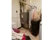 Unfinished basement with water heater and furnace at 643 Pratt St, Greenfield, IN 46140