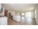 Modern kitchen with stainless steel appliances and island at 1448 Buttercup Ln, Shelbyville, IN 46176
