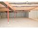 Unfinished basement with exposed framing and utilities at 2749 Stones Bay Dr, Greenwood, IN 46143