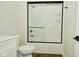 Clean bathroom with white subway tile shower and a frameless glass enclosure at 2749 Stones Bay Dr, Greenwood, IN 46143
