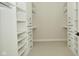 Large walk-in closet with ample shelving and drawers at 2749 Stones Bay Dr, Greenwood, IN 46143
