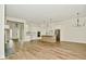 Open concept kitchen with island and hardwood floors at 2749 Stones Bay Dr, Greenwood, IN 46143