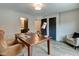 Modern home office with hardwood floors and built-ins at 721 E 16Th St, Indianapolis, IN 46202