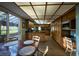 Modern kitchen with granite countertops and wood cabinets at 8494 W Mulligan Ln, Columbus, IN 47201