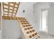 Unfinished wooden staircase in a house under construction at 723 N Cleveland St, Indianapolis, IN 46202